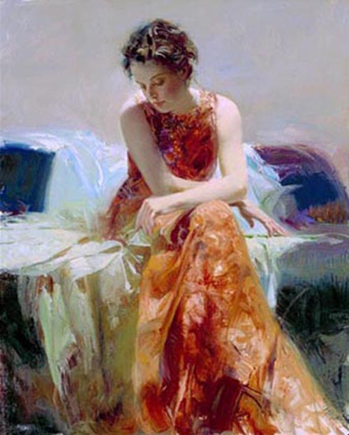 (image for) Pino Daeni's solace reproductions oil paintings on canvas
